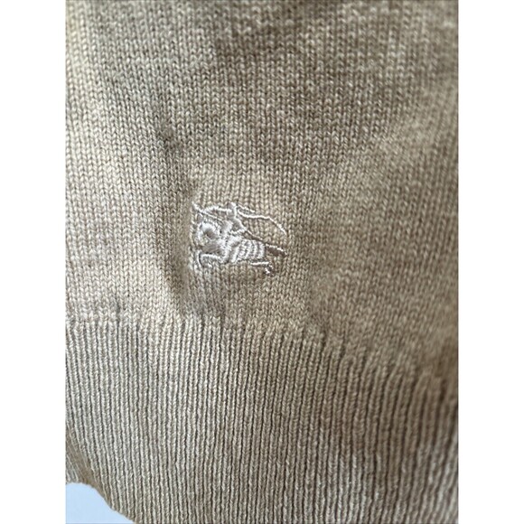 Burberrys Vintage Men’s Wool Button Collared Sweater szL Academia Y2K Grannycore - Picture 2 of 10